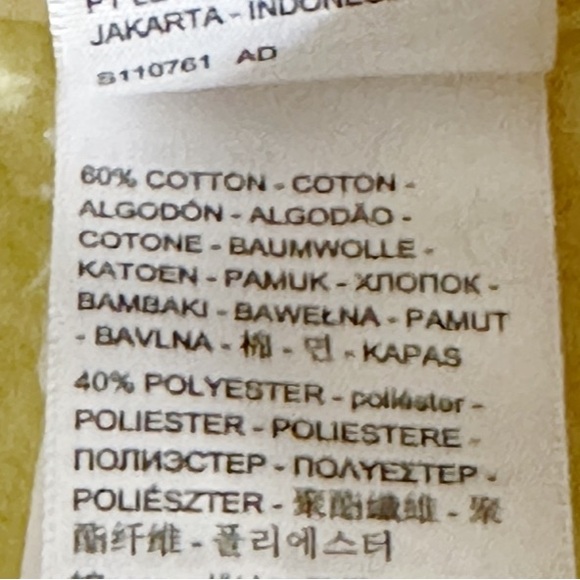 Levi’s Yellow Soft and Stretchy Women’s Cropped Sweatshirt - Size Small - Picture 5 of 6